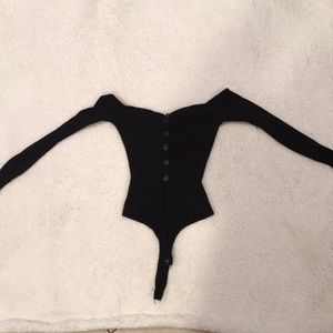 Off shoulder body suit